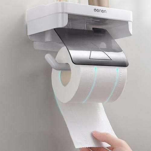 Paper Towel Holder with Shelf Adhesive Paper Towel Rack