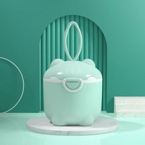 Milk  Storage Box Portable Pig Shape Toddler For Travel Green L