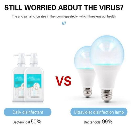 A027 E27 LED Ultraviolet Light Disinfection Lamp 7W
