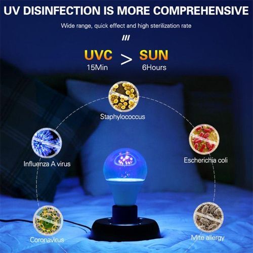 A027 E27 LED Ultraviolet Light Disinfection Lamp 7W