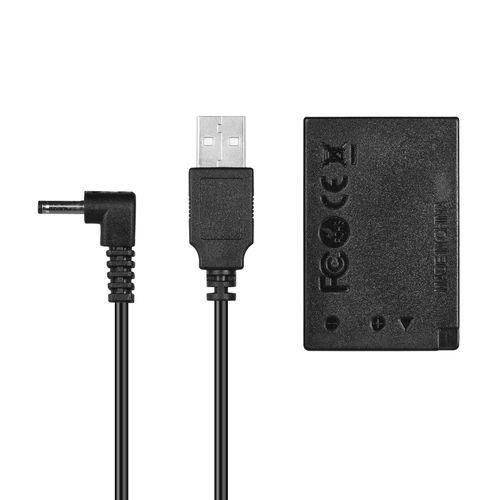 Andoer 5V USB To LPE17 Dummy Battery Pack  Coupler Adapter