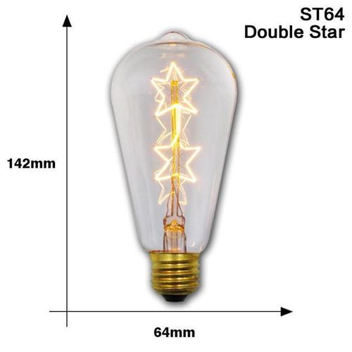 Retro Edison Bulb E27 220V 40W ST64 G80 G95 T10 T45 T185 A19 A60 Spiral Lamp indoor Bulb Home Lighting Retro Vintage Edison Lamp