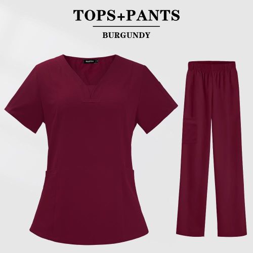 Summer Nurse Women Fashion Uniforms Cool Fabric Short Sleeve Medical Scrubs Clothes Nursing El More