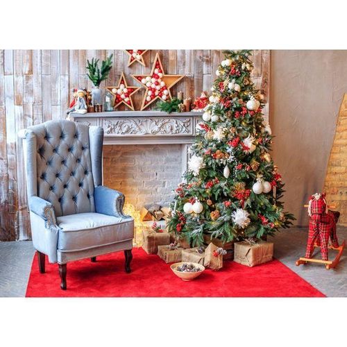 2.1 * 1.5m/ 7 * 5ft Christmas Backdrop Photography