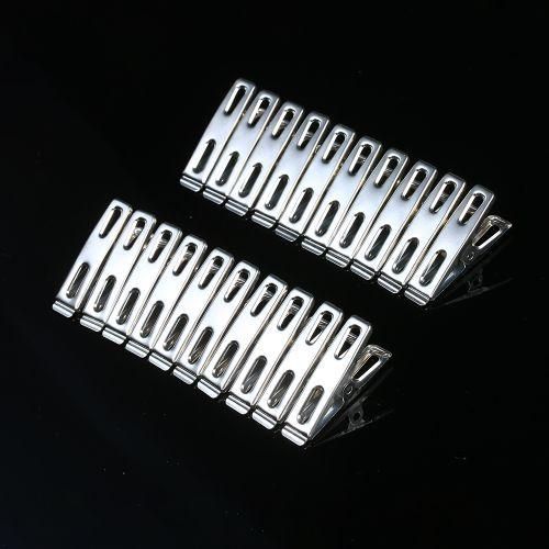 20 Pcs Clothespins Stainless Steel Clothes Clips Metal