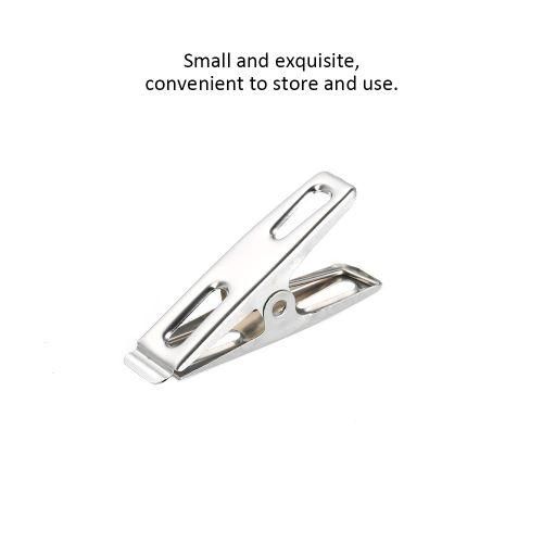 20 Pcs Clothespins Stainless Steel Clothes Clips Metal