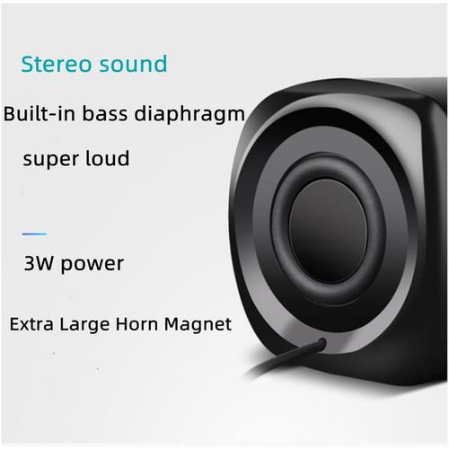 New Notebook Small Audio Computer Desk Speaker Mini Mobile Phone Subwoofer Usb Portable Home Surround Sound Design