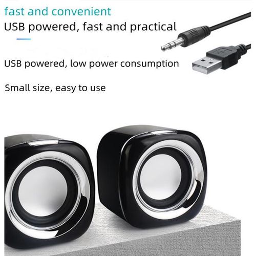New Notebook Small Audio Computer Desk Speaker Mini Mobile Phone Subwoofer Usb Portable Home Surround Sound Design