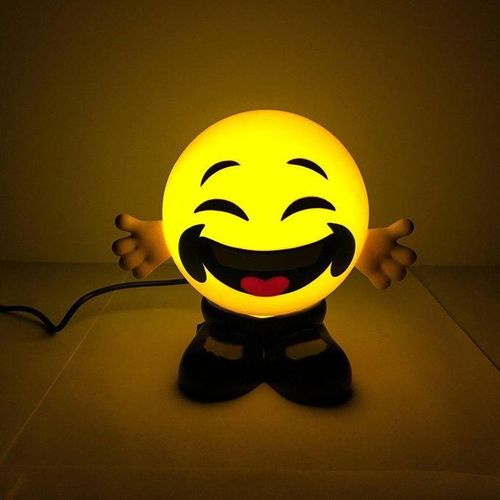 Emoji LED Small Night Lights Smiley Face Bed Lamps USB Charging