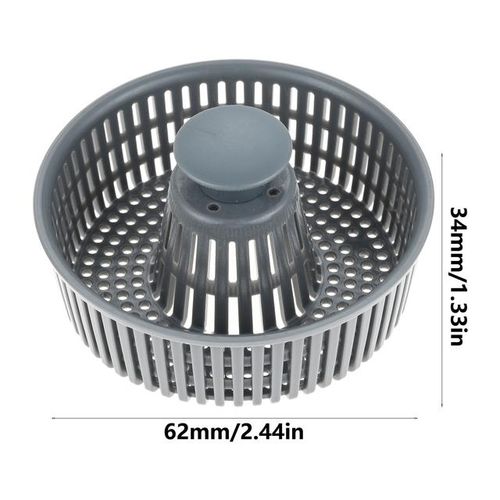 3 -In-1 Stainless Steel Popup Kitchen Sink Sper Strainer For Us Standard 3-1/2 Inch Drain Filter With 6pc Food Catcher Basket