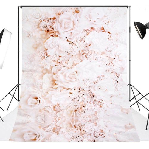 White Rose Flower Baby Vinyl Photography Background Backdrop Photo Studio Props # 120*150cm 120*150cm