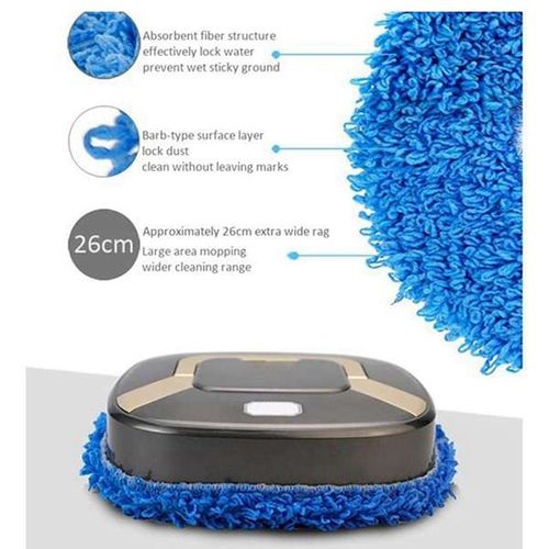 6X Mop,Washable Durable Replacement Microfiber Pads Dust Push Mop Cloth For Dry And Wet Vacuum Cleaner,Blue
