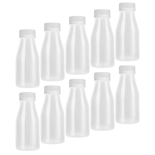Bottles Beverage Caps Bottle Milk Yogurt Juice Clear Plastic Container Packing Containers Lidded Shot Portable Juicing Empty Cup