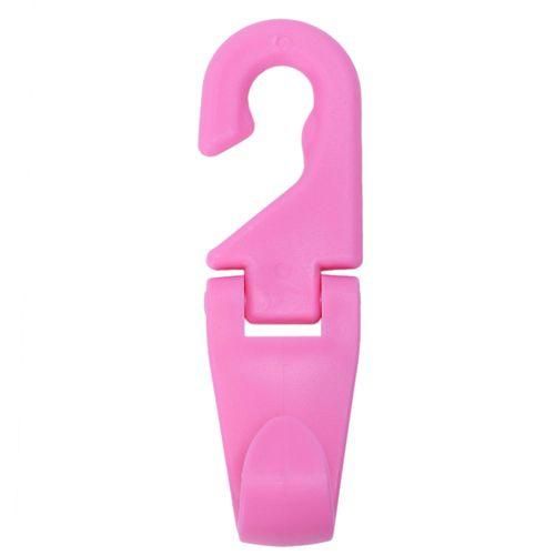 Multi Use Auto Fastener Clip Universal Car Back Seat Headrest Hanger Holder Hook For Bag Purse Cloth Grocery Storage 1PCS, pink