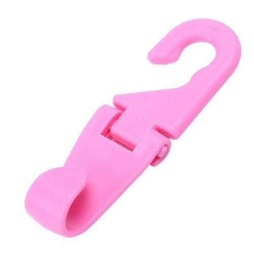 Multi Use Auto Fastener Clip Universal Car Back Seat Headrest Hanger Holder Hook For Bag Purse Cloth Grocery Storage 1PCS, pink