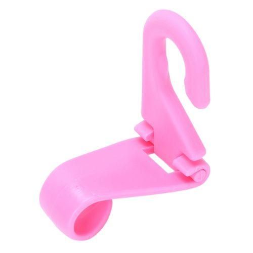 Multi Use Auto Fastener Clip Universal Car Back Seat Headrest Hanger Holder Hook For Bag Purse Cloth Grocery Storage 1PCS, pink