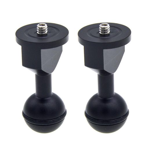 2Pcs Ball Adapter with 1/4Inch Screw for Underwater Camera Diving Photography System,Default NO5238