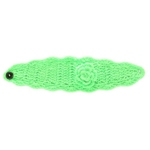 Newborn Handmade Hairband Flower Wavy Soft Breathable Baby Photography Prop New,Light Green NO5116