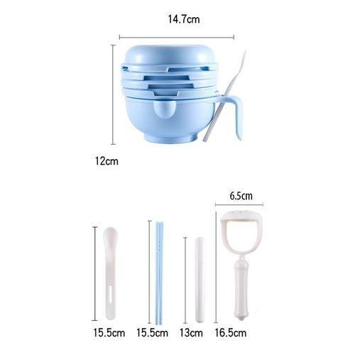 Food Grade PP Baby Complementary Feeding Set Grinding Safety