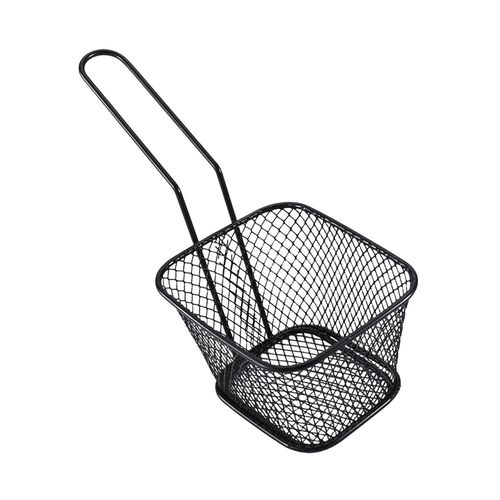 French Fries Holder Portable For Deep Frying Black Small