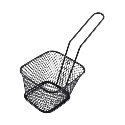French Fries Holder Portable For Deep Frying Black Small