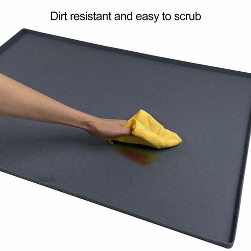Square Drain Pad Foldable Indeformable Easy To Clean Drain Kitchen Bathroom Under Sink Mat Cabinet S Liner Pad For Canteen