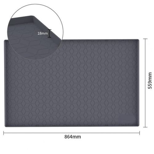 Square Drain Pad Foldable Indeformable Easy To Clean Drain Kitchen Bathroom Under Sink Mat Cabinet S Liner Pad For Canteen