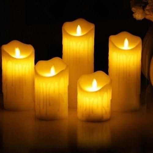 3Pack LED Candle Frameless Electric Candle Swing Battery