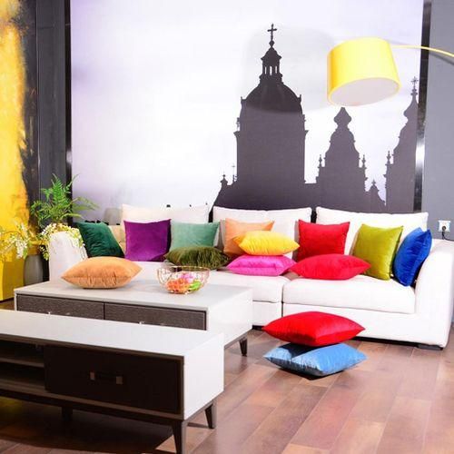 Decorative Throw Pillow Covers Soft Velvet Beige45x45cm