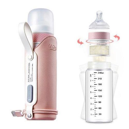 Multi-function Glass Travel Baby Feeding Bottles Heating Sleeve USB Charging Constant Temperature Kids Biberon Heater