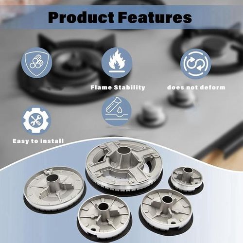 Gas Stove Burner Caps, Gas Stove Burner Caps Set 5 PS, Burner Caps Compatible For SABAF Stove Replacement