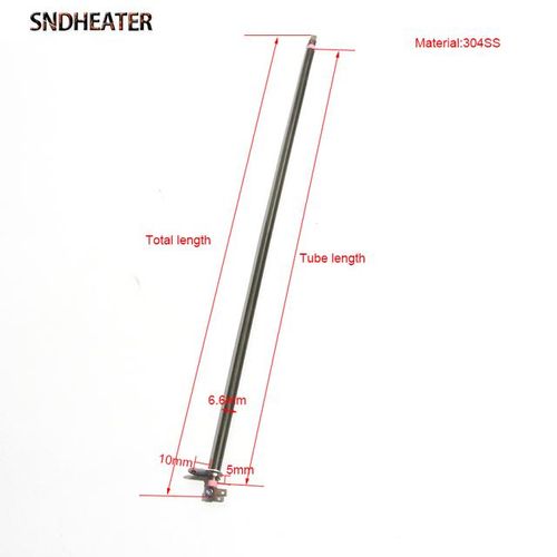SNDHEATER 2pcs 6.6mm Tubular Heater 110V 220V 350W Electric Straight Heating Resistance Stainless Steel 304 Hot Air Oven