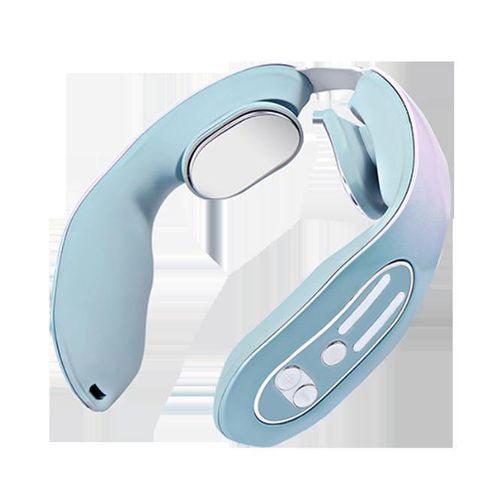 Portable cervical spine massager shoulder cervical spine massager home neck protector whole body electric hot compress pulse wholesale USB gradient color English color box