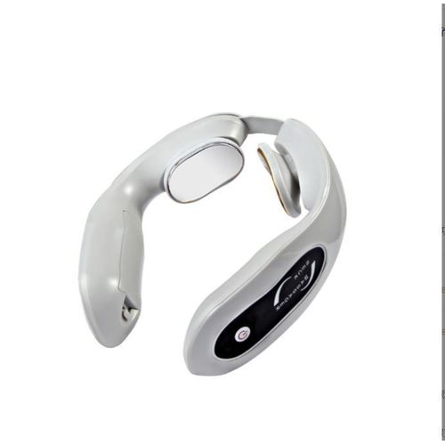 Portable cervical spine massager shoulder cervical spine massager home neck protector whole body electric hot compress pulse wholesale USB gradient color English color box