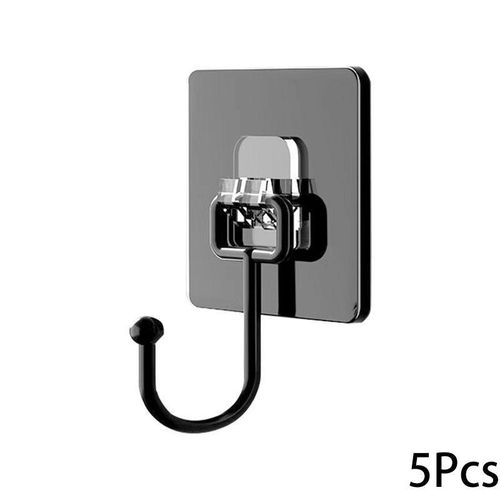 5/10/20Pcs Strong Self Adhesive Hooks Punch-free Door Wall Hangers Hook for Kitchen Bathroom Towel Bags Storage Hanging Holder More