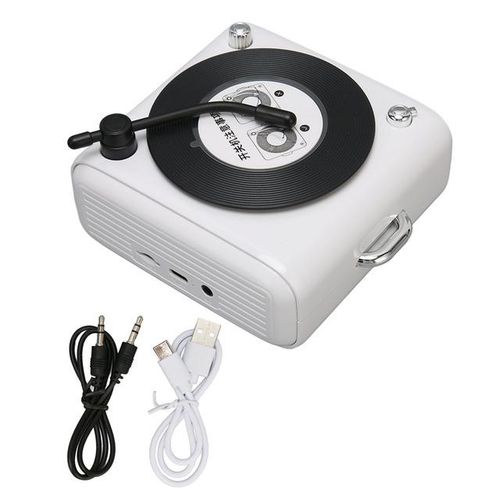 5.0 Speaker Record Player Style Old Ed Classic Style Loud Volume Wireless Speaker Fit Cell Phone Pc