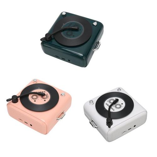 5.0 Speaker Record Player Style Old Ed Classic Style Loud Volume Wireless Speaker Fit Cell Phone Pc