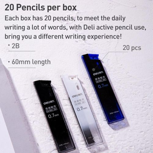 Deli 0.5mm Movable Lead 2B Automatic Pencil Refill