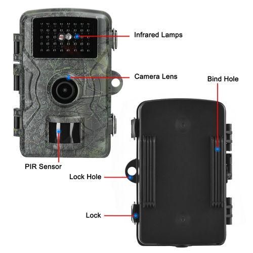 16MP 1080P Portable Day Night Photo Video Taking Trail