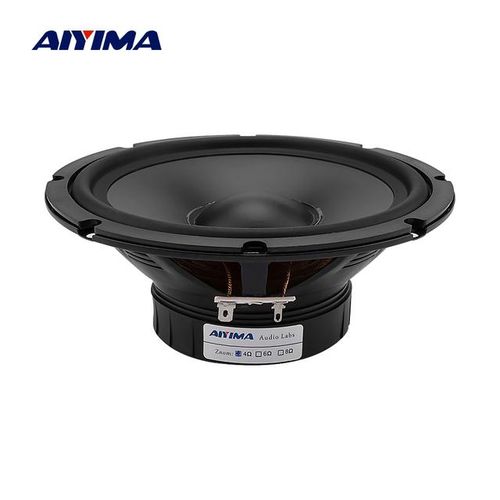 Aiyima 1pc 6.5 Inch Mid Range Bass Speaker 4 8 Ohm 30w Home Theater Waterproof Medium Woofer Pp Basin Rubber Outdoor Loudspeaker