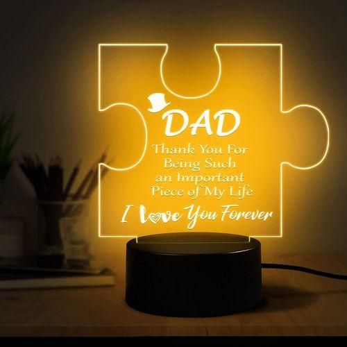 3D Night Light Dad Gifts Lamp To My Dad Gift From Daughter Son For Birthday Gift For Dad Christmas Gifts