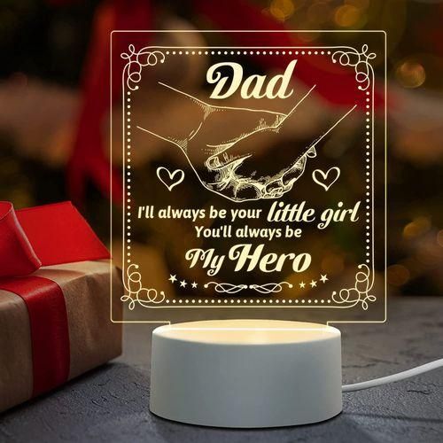 1pc Dad Gifts From Night Lamp With Christmas Gifts For Dad, Dad Night Light, Gifts For My Dad, A Present For