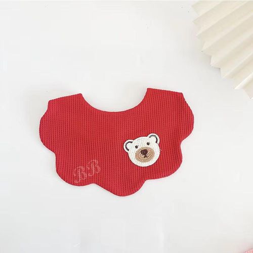JP439 Baby Bibs Boys and Girls Bib Scarf pattern on round bib Snuggle Bib infant Bandana