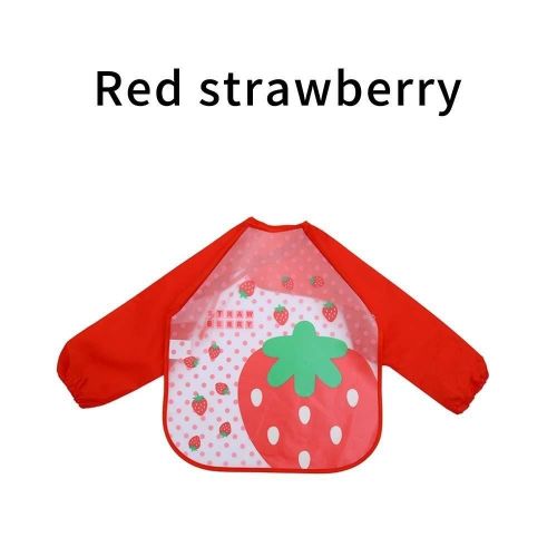 Waterproof sleeve Baby Feeding Apron Bibs for Kids Animal/Cartoon Pattern 1-6 years old