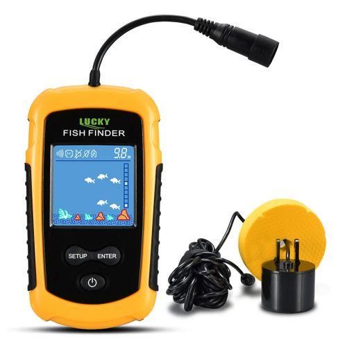 Lucky LCD Color Screen Portable Wired Fish Finder 100M