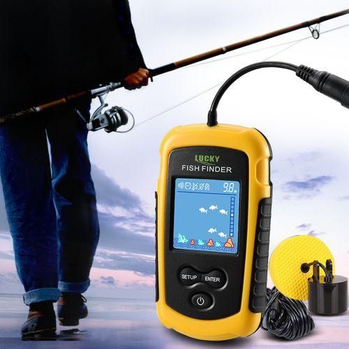 Lucky LCD Color Screen Portable Wired Fish Finder 100M