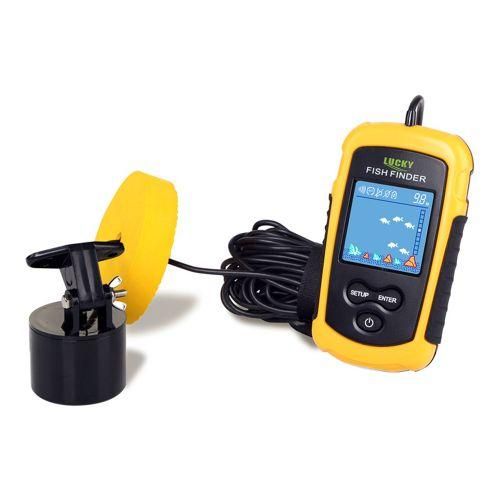 Lucky LCD Color Screen Portable Wired Fish Finder 100M