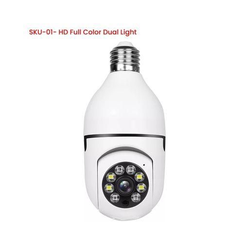 5G Wifi Bulb Night Vision Camera Full Color Security Mon