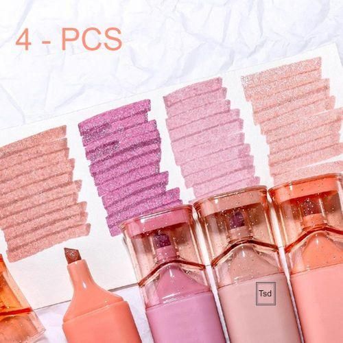 Fine Flash Marker Pen Set With 4 Piece DIY Scrapbook Drawing