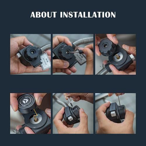 Black Aluminum Alloy Stoves Knob Outdoor Cooking Furnace